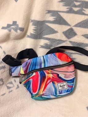 Herschel Supply Co. Seventeen Hip Pack in the Paint Pour Multi colorway